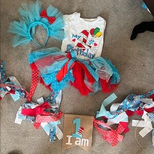 Colorful Birthday Outfit with Headband